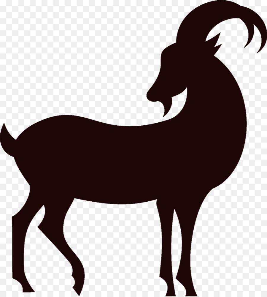 Goat Sheep Silhouette Chinese zodiac - Goat silhouette png download - 987*1095 - Free Transparent Goat png Download.