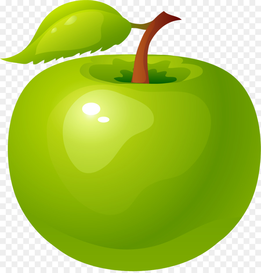 Granny Smith Apple Green - Hand painted green apple png download - 1201*1246 - Free Transparent Granny Smith png Download.