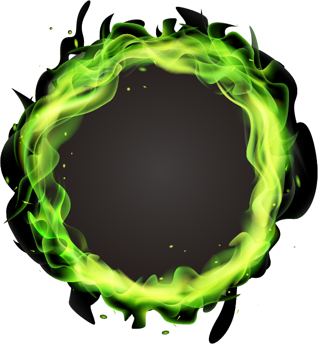 Light Green Flame - Ring light effect png download - 644*696 - Free ...
