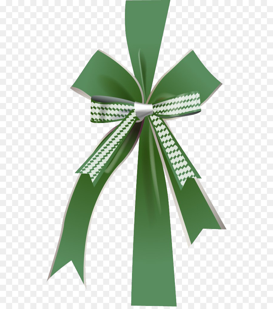 Green Ribbon - Beautifully green bow png download - 594*1012 - Free Transparent Green png Download.