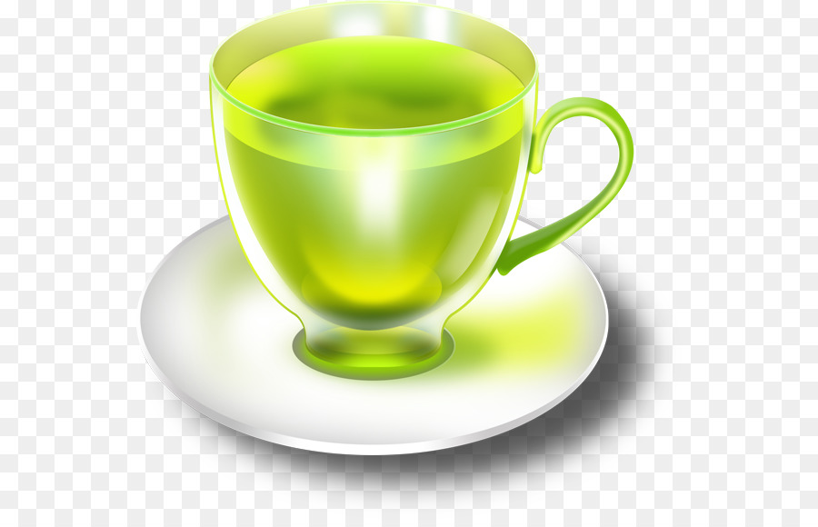 Green tea Coffee Teacup - tea png download - 600*572 - Free Transparent Tea png Download.