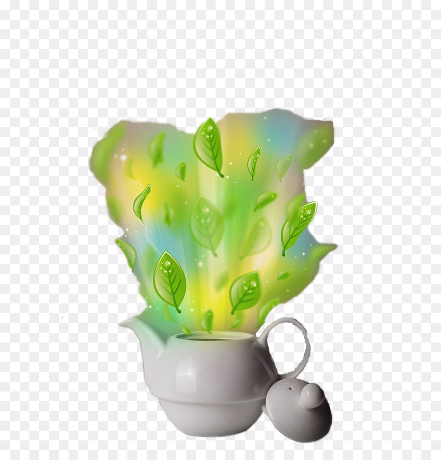 Flowerpot - Creative green tea png download - 650*923 - Free Transparent Flowerpot png Download.