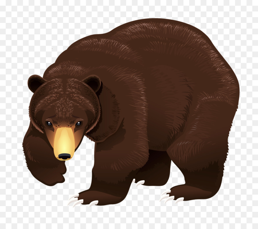 Brown bear Portable Network Graphics Clip art Vector graphics - bear png download - 1280*1128 - Free Transparent Bear png Download.