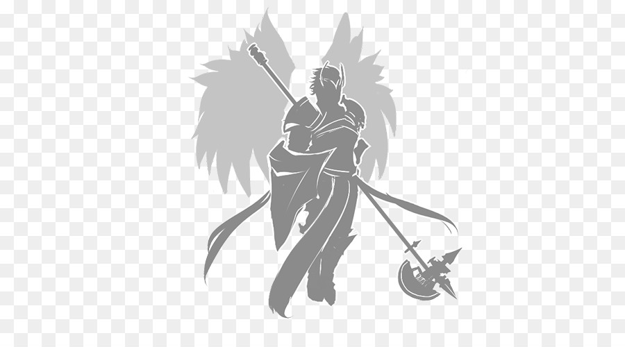 Cartoon Drawing Silhouette Line art - guardian angel png download - 500*500 - Free Transparent  png Download.
