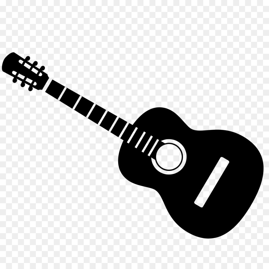 Acoustic guitar Musical Instruments Drawing Clip art - avoid picking silhouettes png download - 2400*2400 - Free Transparent  png Download.