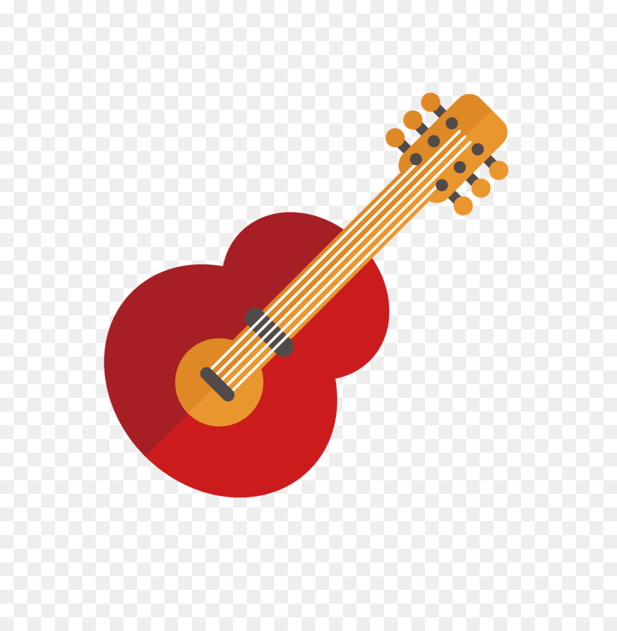 Acoustic guitar - Flat guitar vector material png download - 1240*1251 - Free Transparent Guitar png Download.