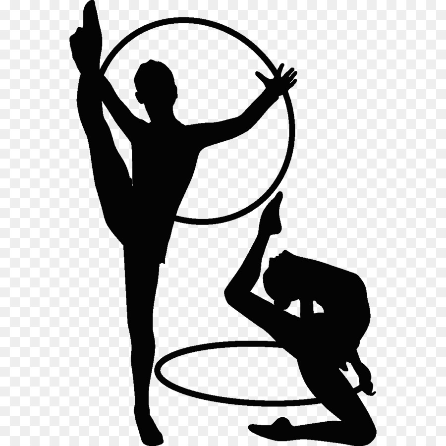 Rhythmic gymnastics Ribbon Silhouette - Rhythmic Gymnast Silhouette PNG ...