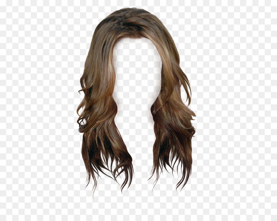 Brown hair Wig Long hair - wig png download - 500*702 - Free Transparent Hair png Download.