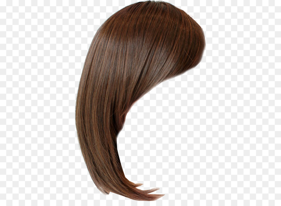 Hairstyle Wig Bangs Brown hair - hair Wig png download - 421*645 - Free Transparent Hairstyle png Download.
