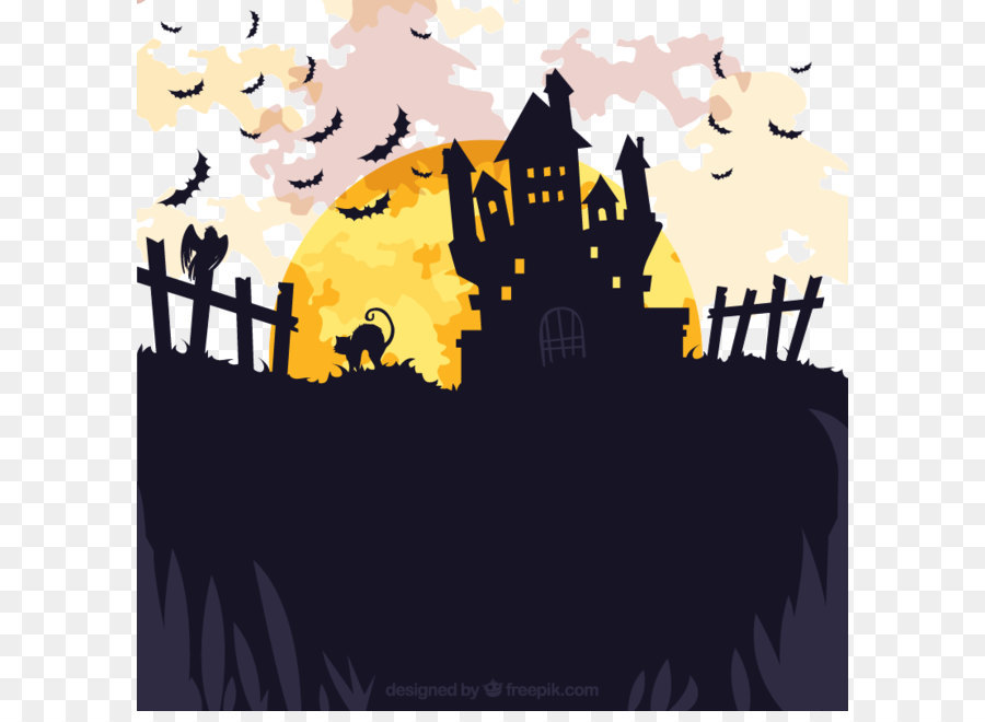 Horror Halloween decorative background vector png download - 800*800 - Free Transparent  ai,png Download.