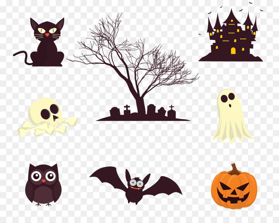 Halloween Ghost - Halloween Horror decorative elements png download - 3174*2538 - Free Transparent Halloween  png Download.