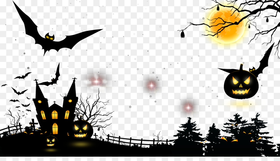 Halloween Illustration - Bat Crazy Halloween png download - 1417*797 - Free Transparent Halloween  png Download.