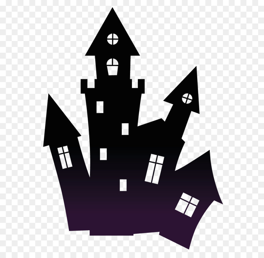 Halloween Clip art - Haunted Black Scary House PNG Clipart png download - 816*1080 - Free Transparent Haunted House png Download.