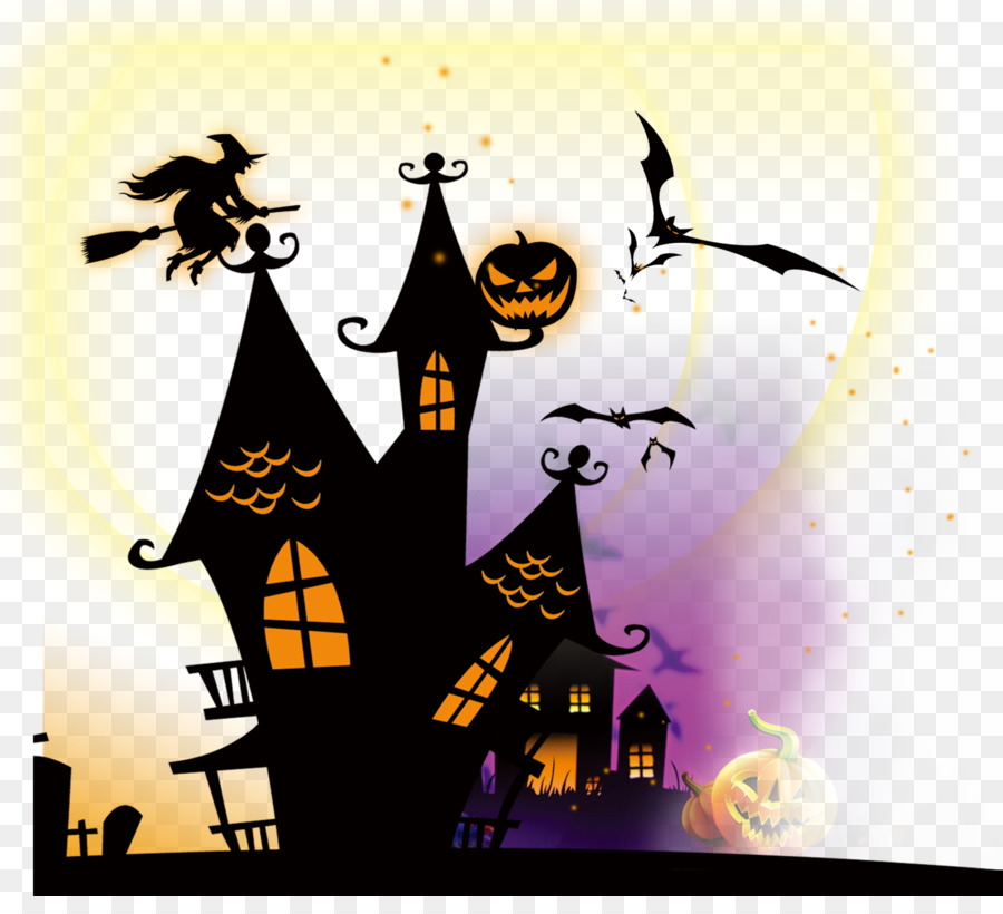Halloween Clip art - Devil castle png download - 2529*2258 - Free Transparent Halloween  png Download.