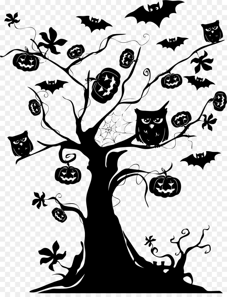 The Halloween Tree Clip art - Halloween Tree Transparent PNG png download - 1834*2373 - Free Transparent Halloween Tree png Download.