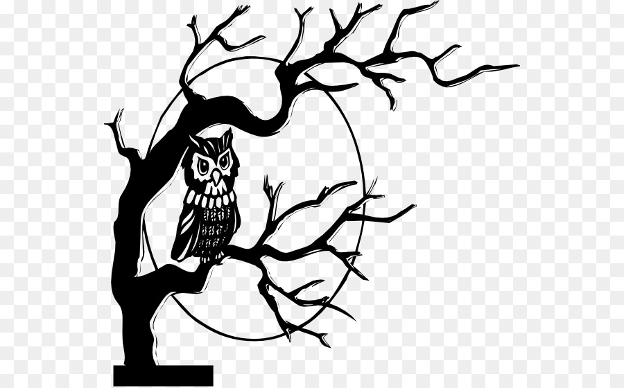 Owl Free content Clip art - Halloween Trees Cliparts png download - 600*560 - Free Transparent Owl png Download.