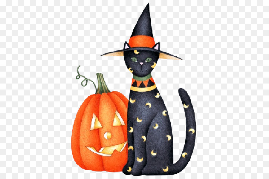 Cat Halloween Clip art GIF witch - Cat png download - 600*600 - Free Transparent  png Download.