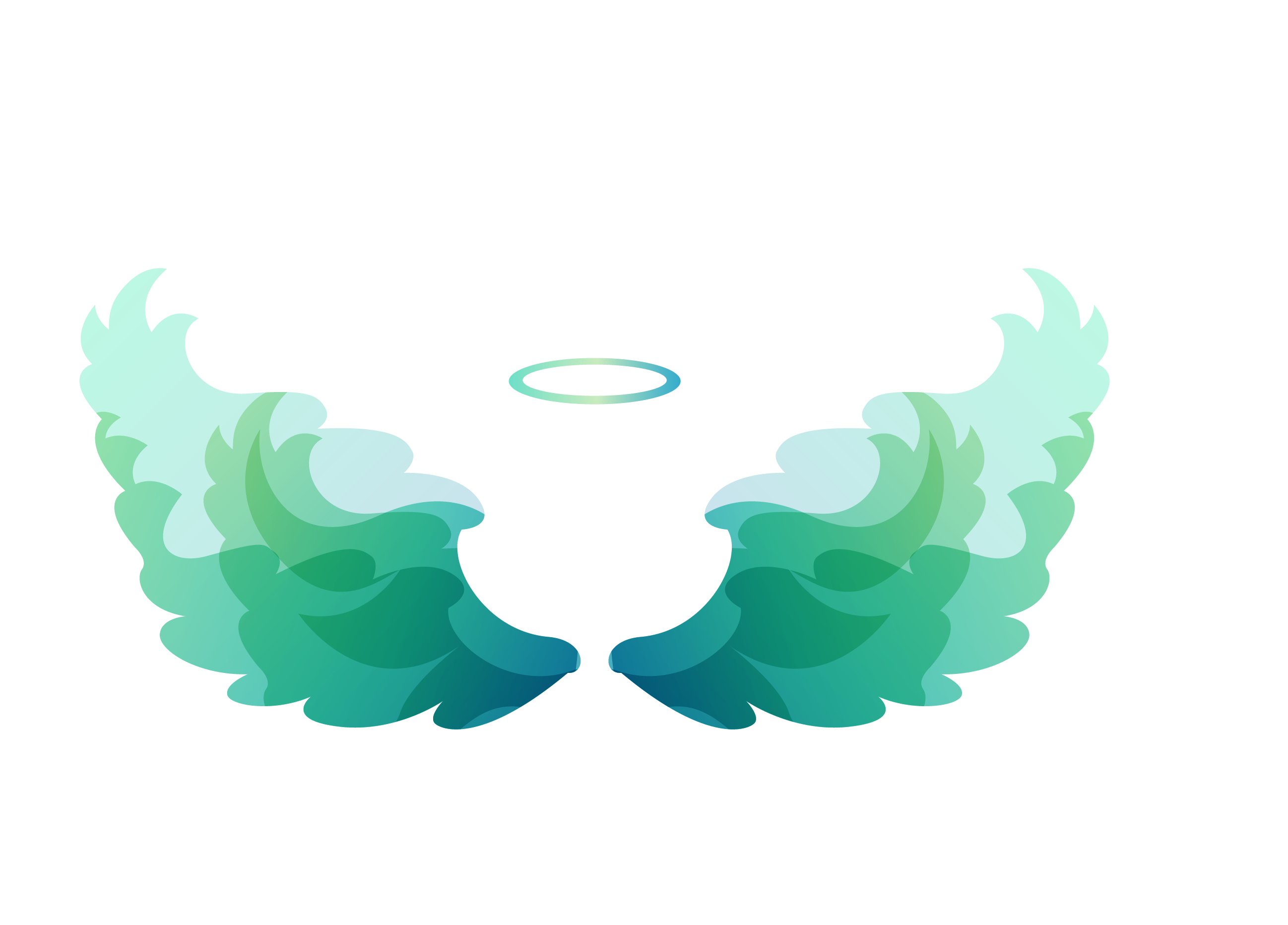 Angel Halo - Vector Green Angel Halo Wings png download - 2596*1864 ...