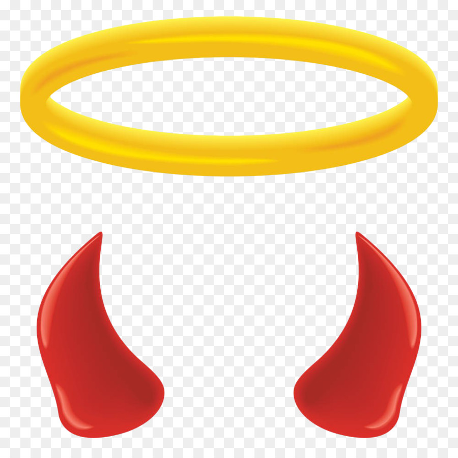Angel Halo Devil Clip art - Hand painted the devil angle angel ring png download - 1000*1000 - Free Transparent Angel Halo png Download.