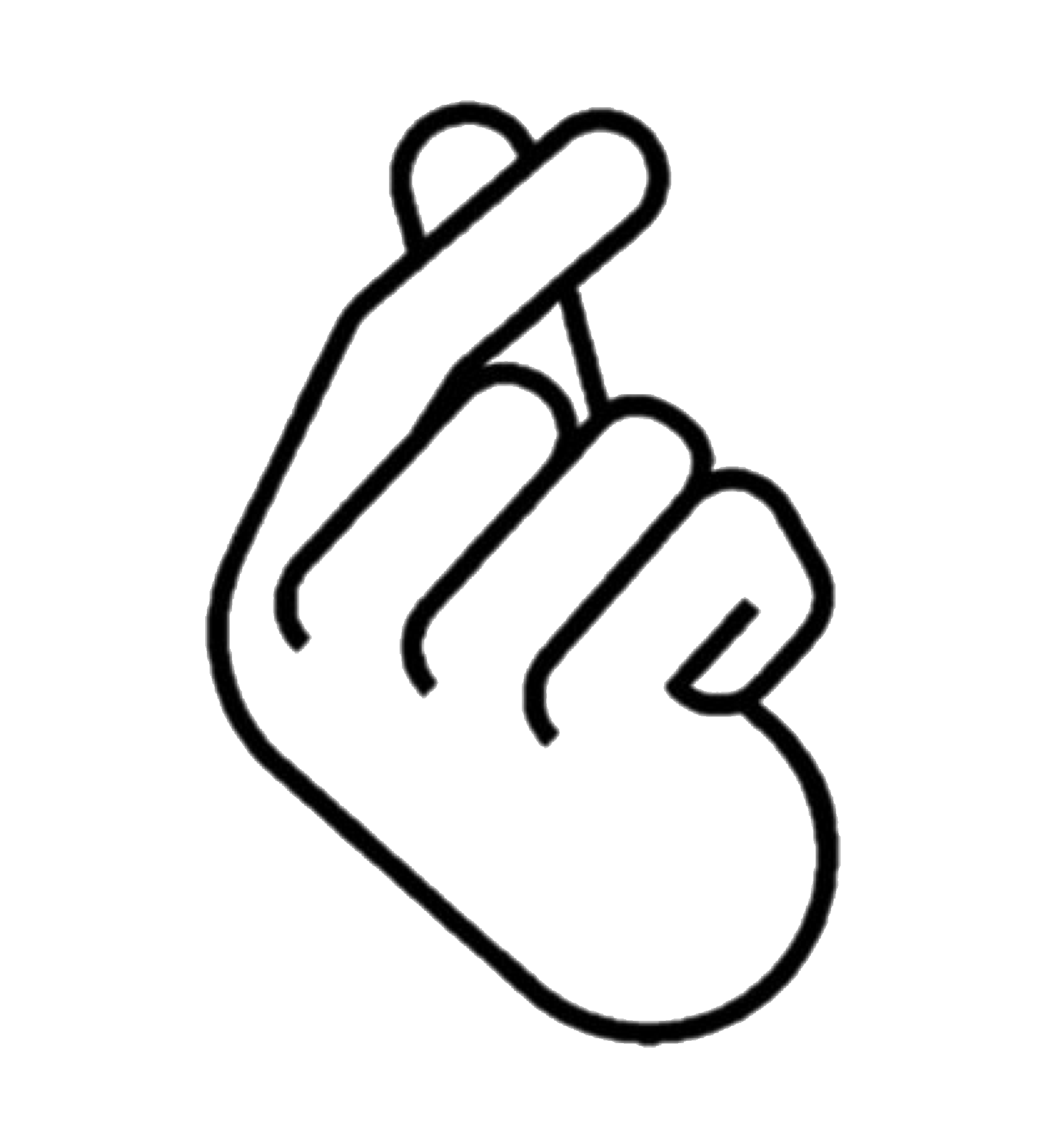 Hand heart Finger Drawing K-pop - heart png download - 1870*2048 - Free ...