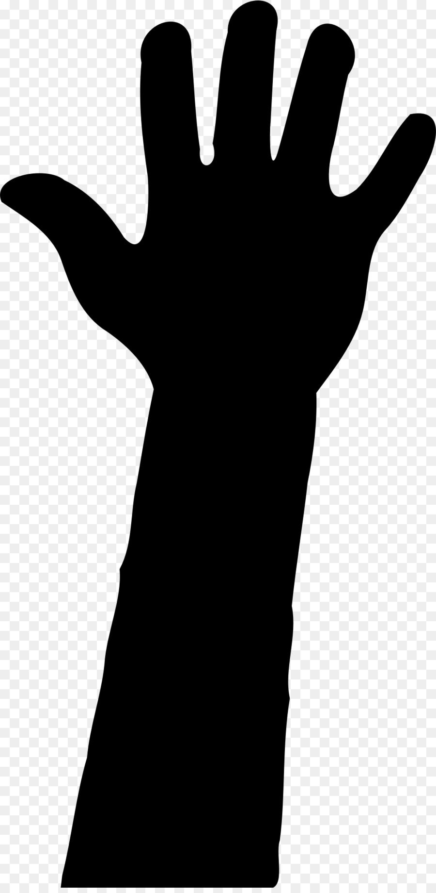 Silhouette Drawing Clip art - raise hand png download - 1007*2047 - Free Transparent Silhouette png Download.