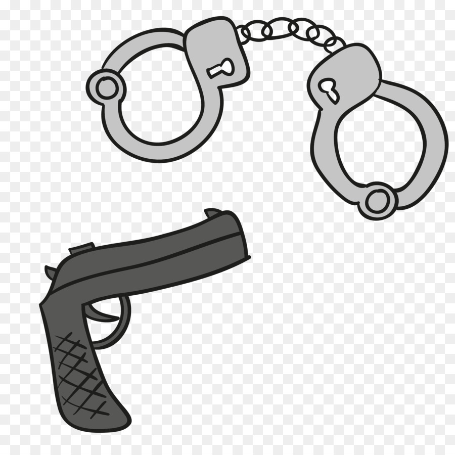 Handcuffs - Vector handcuffs and gun png download - 2167*2150 - Free Transparent Handcuffs png Download.