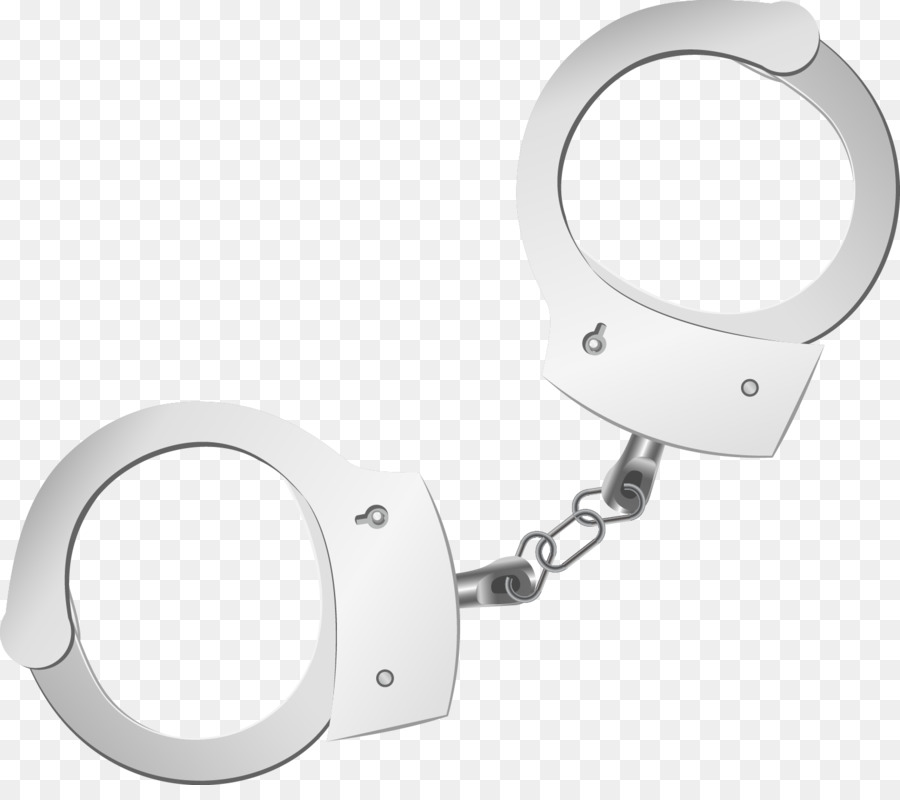 Silver Body Jewellery Handcuffs - silver png download - 900*749 - Free ...