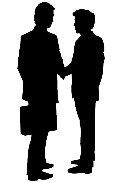 Handshake Sticker Decal - Business cooperation handshake silhouette png ...
