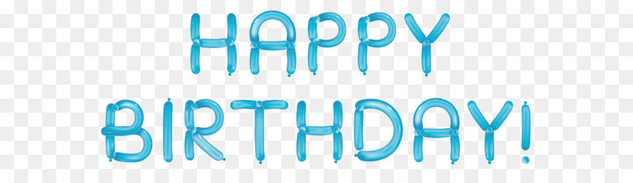 Birthday cake Clip art - Happy Birthday with Blue Balloons Transparent Clipart png download - 4862*1883 - Free Transparent Birthday Cake png Download.