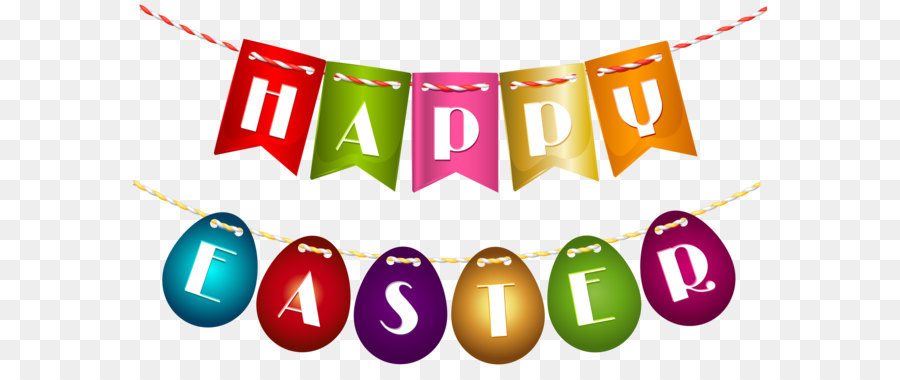 Easter Bunny Clip art - Happy Easter Streamer PNG Clip Art Image png download - 8000*4542 - Free Transparent Easter Bunny png Download.