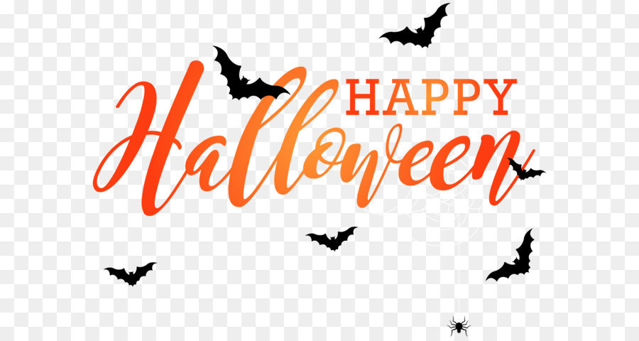 Halloween Clip art - Happy Halloween with Bats PNG Clip Art Image png download - 8000*5883 - Free Transparent Halloween  png Download.