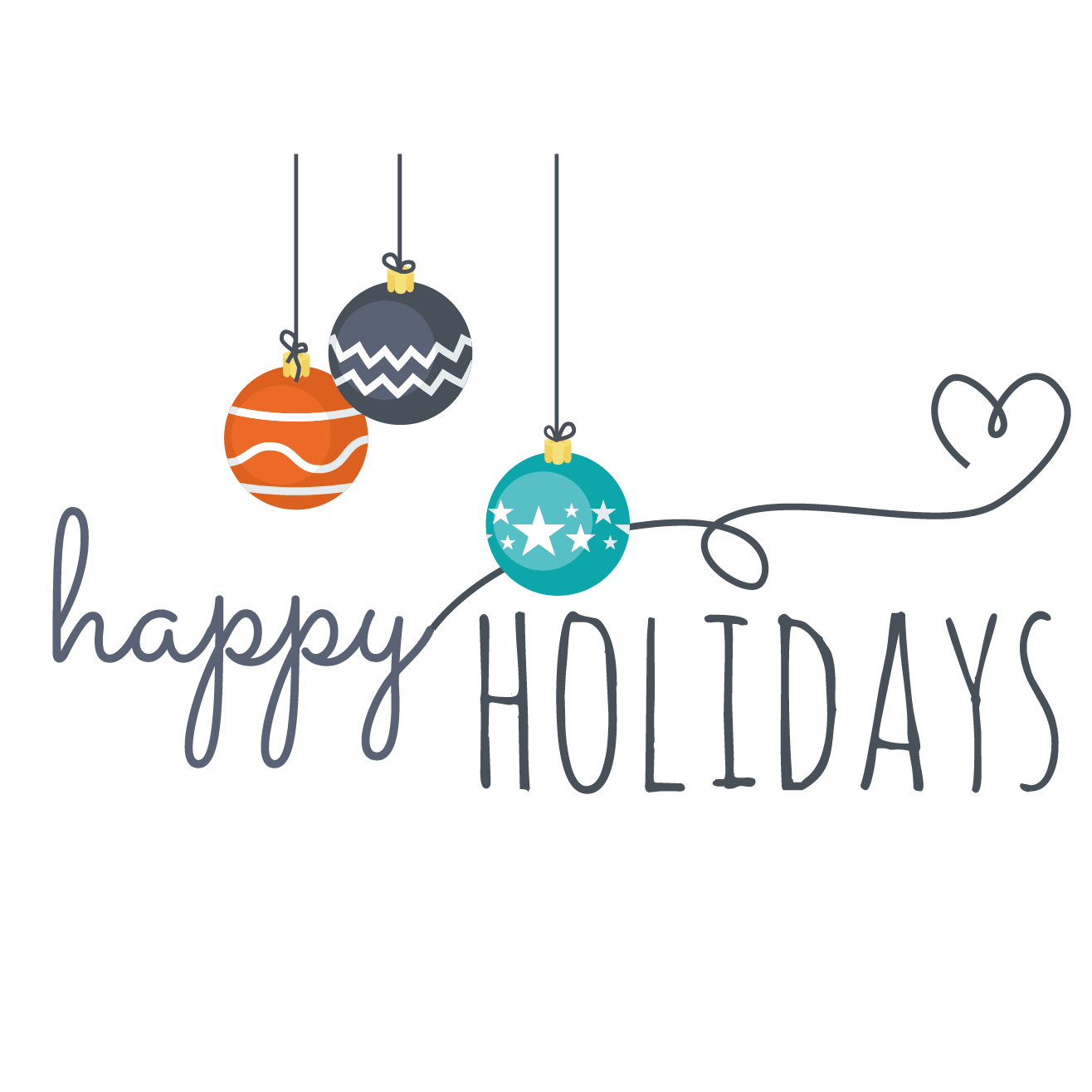 Holiday Winter Vacation New Year Clip Art Happy Winter Wordart Vector Png Download