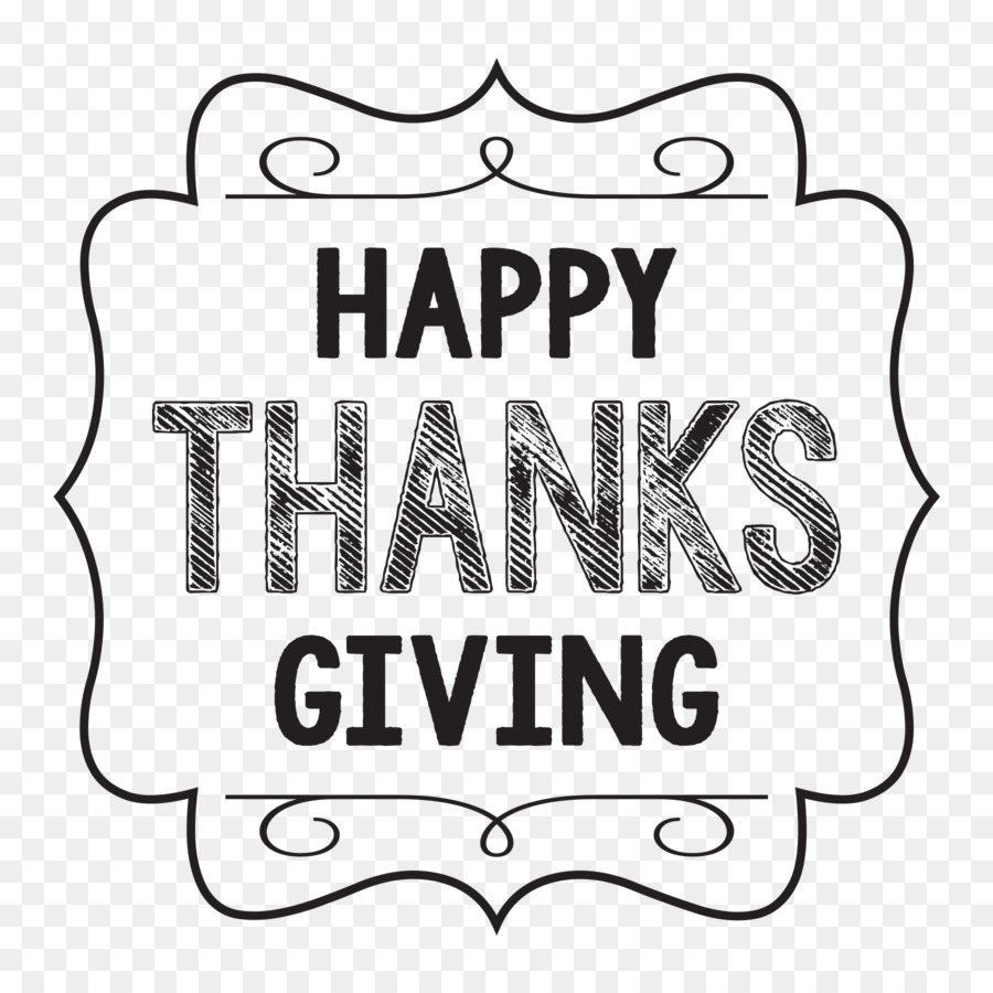 Thanksgiving Black and white Holiday Clip art - happy thanksgiving/ png download - 1800*1800 - Free Transparent Thanksgiving png Download.