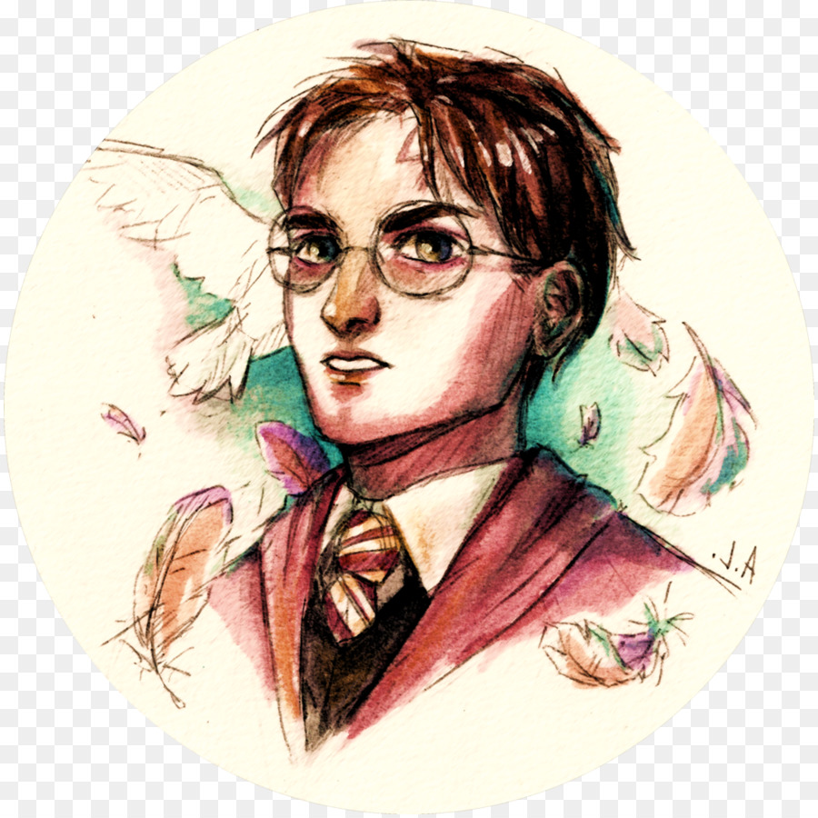 Harry Potter Watercolor painting Fan art - Harry Potter png download - 892*896 - Free Transparent  png Download.