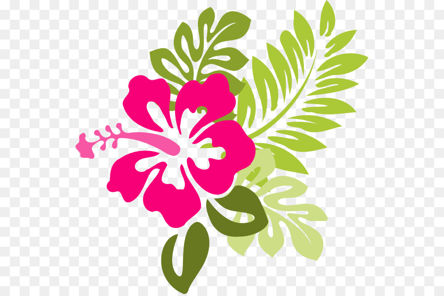 Hawaiian Flower Clip art - Hibiscus Cartoon png download - 594*596 - Free Transparent Hawaii png Download.