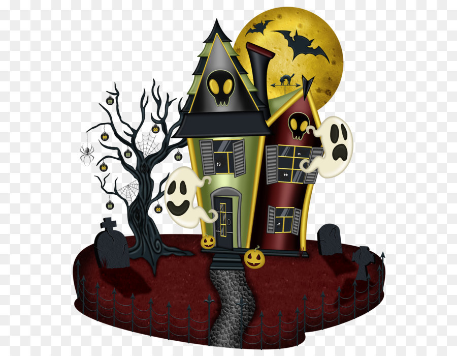 Halloween Hayride Clip art - Halloween House PNG Large Picture png download - 2683*2862 - Free Transparent Halloween  png Download.