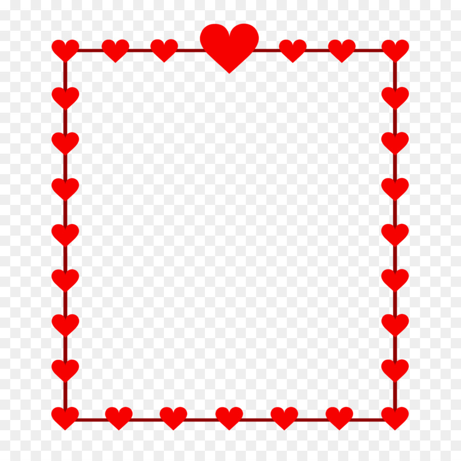 Clip art Borders and Frames Heart Openclipart Free content - red heart frame png download - 2289*2289 - Free Transparent  png Download.