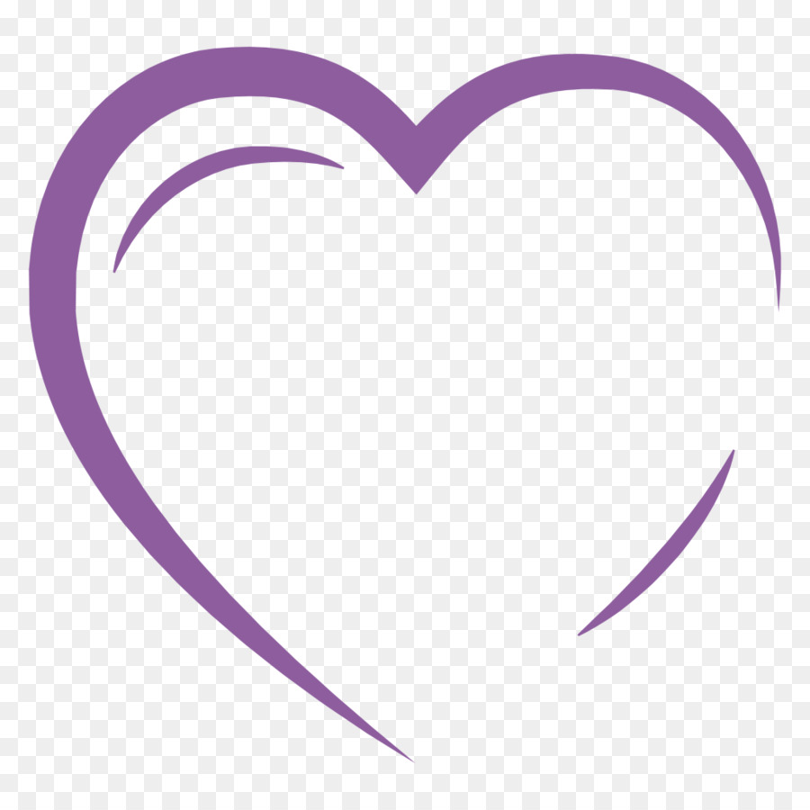Lilac Violet Purple Magenta Body Jewellery - Heart outline png download - 1024*1024 - Free Transparent  png Download.