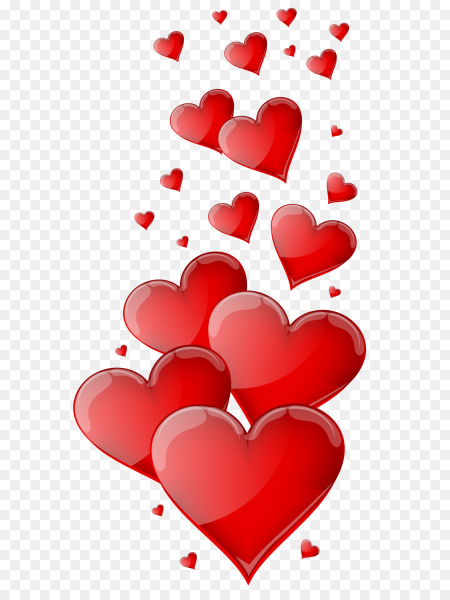Heart Love Clip art - Red Hearts PNG Clipart Image png download - 3523*6457 - Free Transparent  png Download.