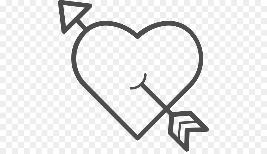 Heart Shape Arrow - through png download - 512*512 - Free Transparent Heart png Download.