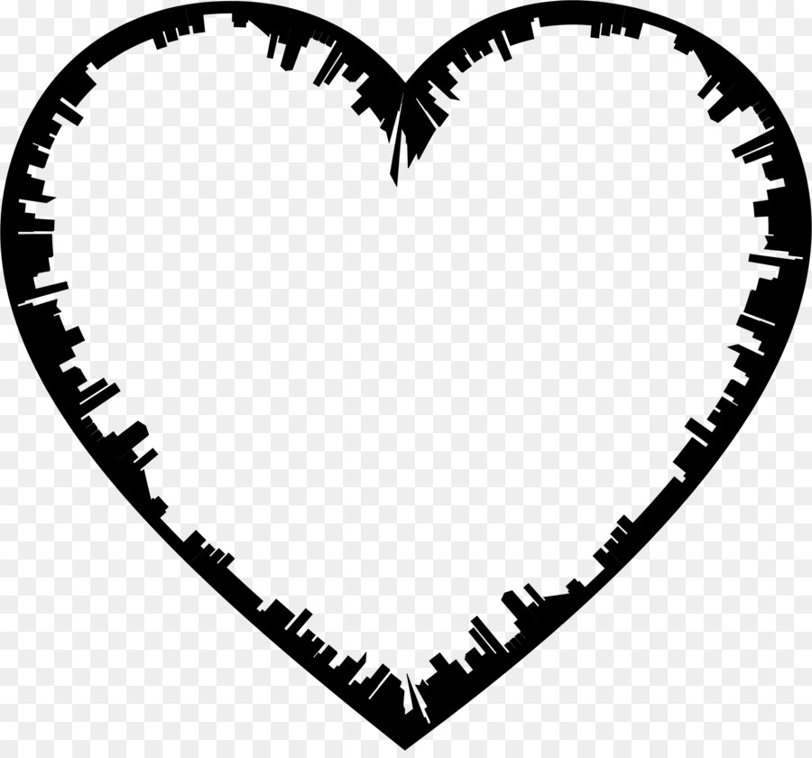 Heart Silhouette Skyline Clip art - city silhouette png download - 2298*2124 - Free Transparent  png Download.
