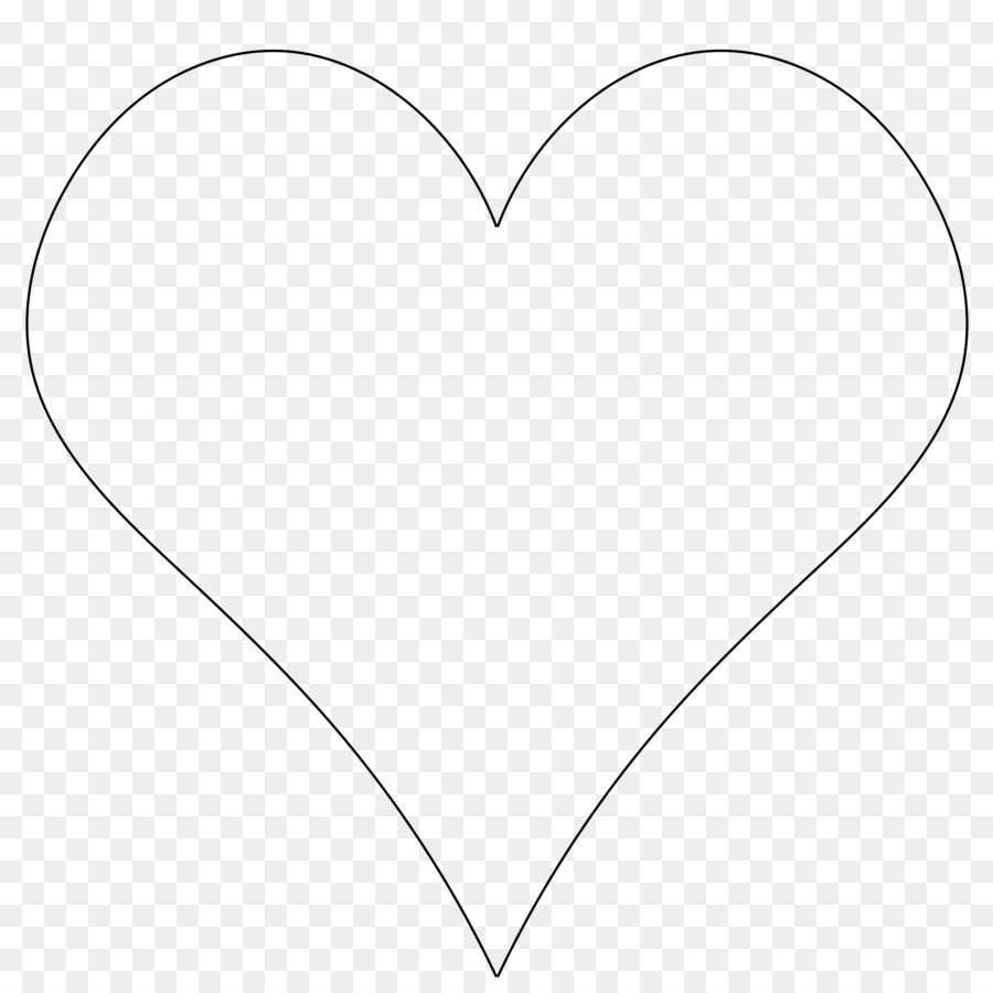 Heart Outline Clip art - heart png download - 558*599 - Free ...