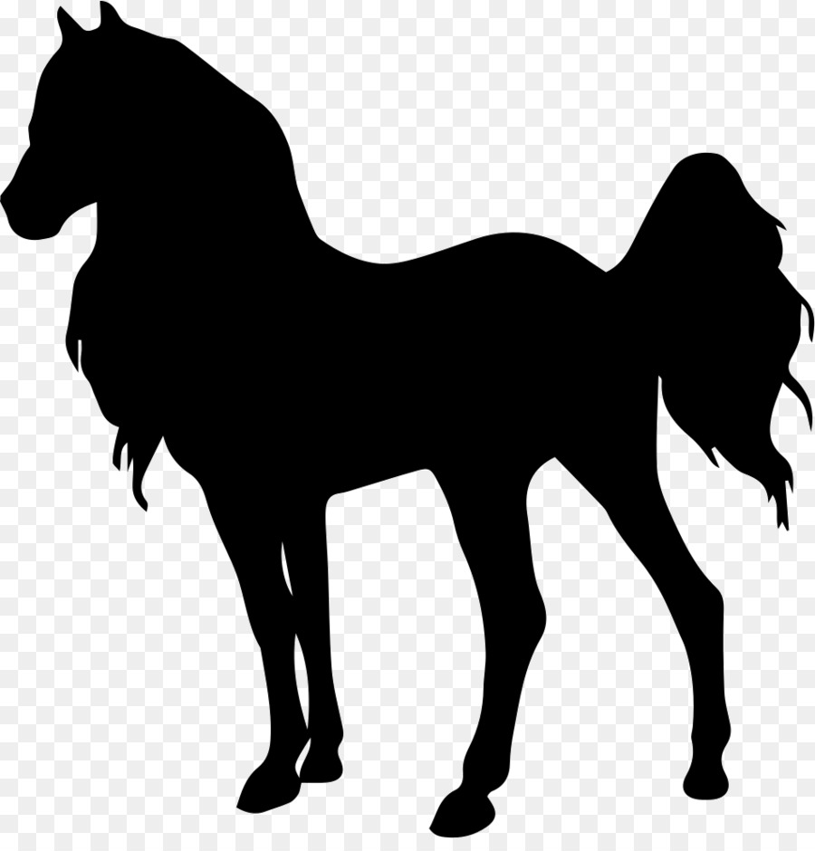 Standing Horse Silhouette - horse png download - 954*982 - Free Transparent Horse png Download.