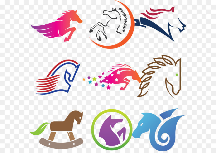 Horse Logo Euclidean vector Clip art - Creative vector horse logo design png download - 1718*1674 - Free Transparent Graphic Design png Download.