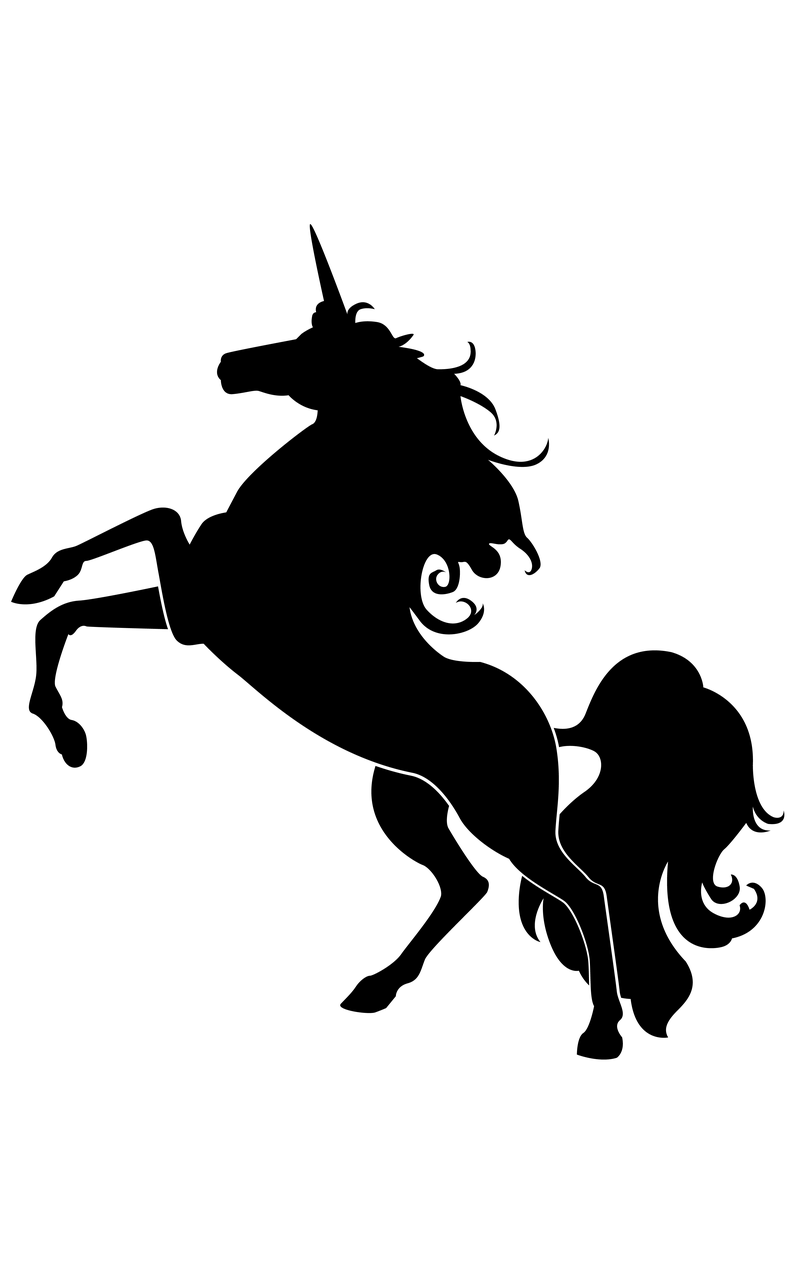 Horse Unicorn Silhouette Clip Art Unicorn Head Png Download 800