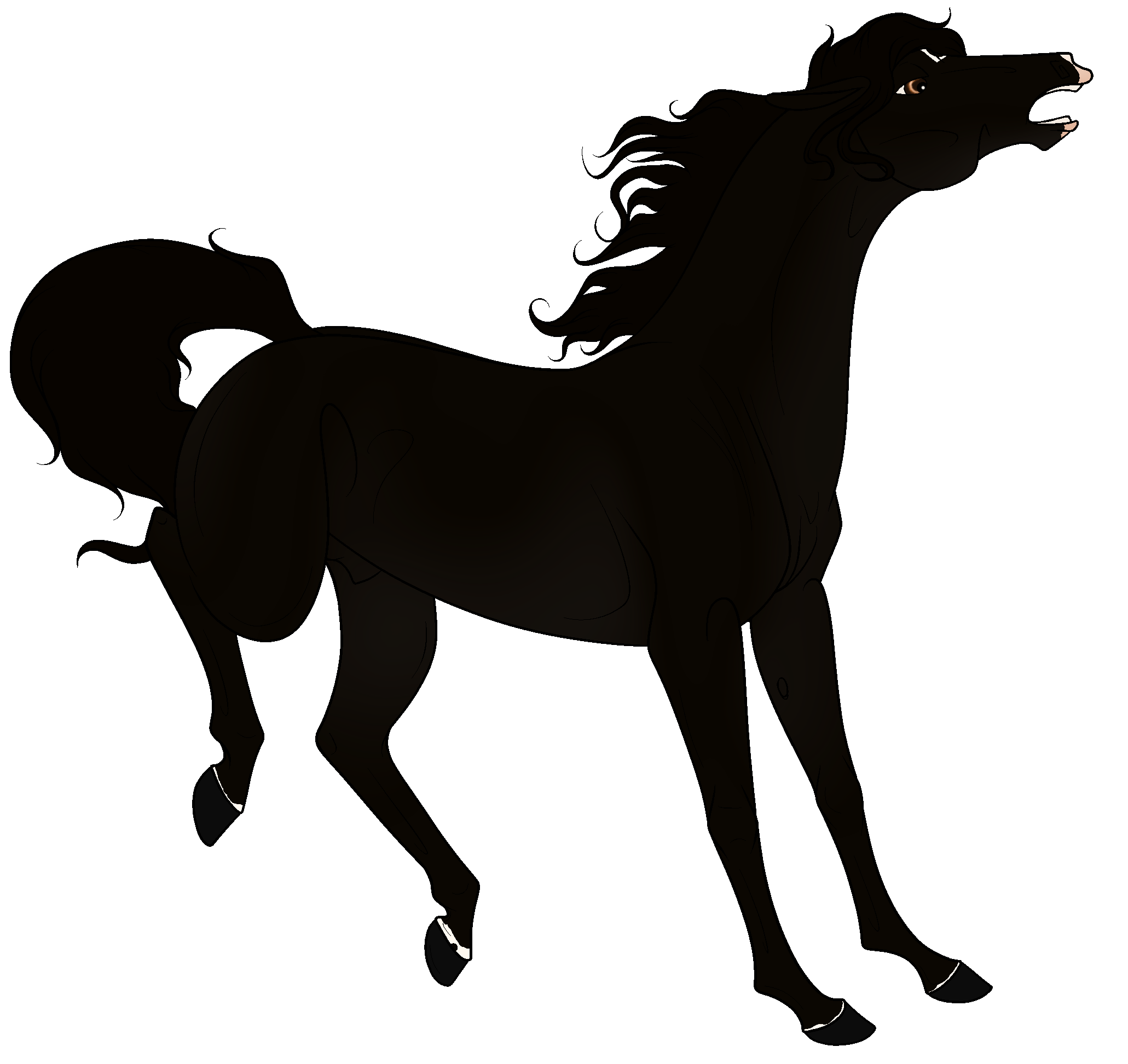 Horse Silhouette - horse png download - 2061*1945 - Free Transparent ...