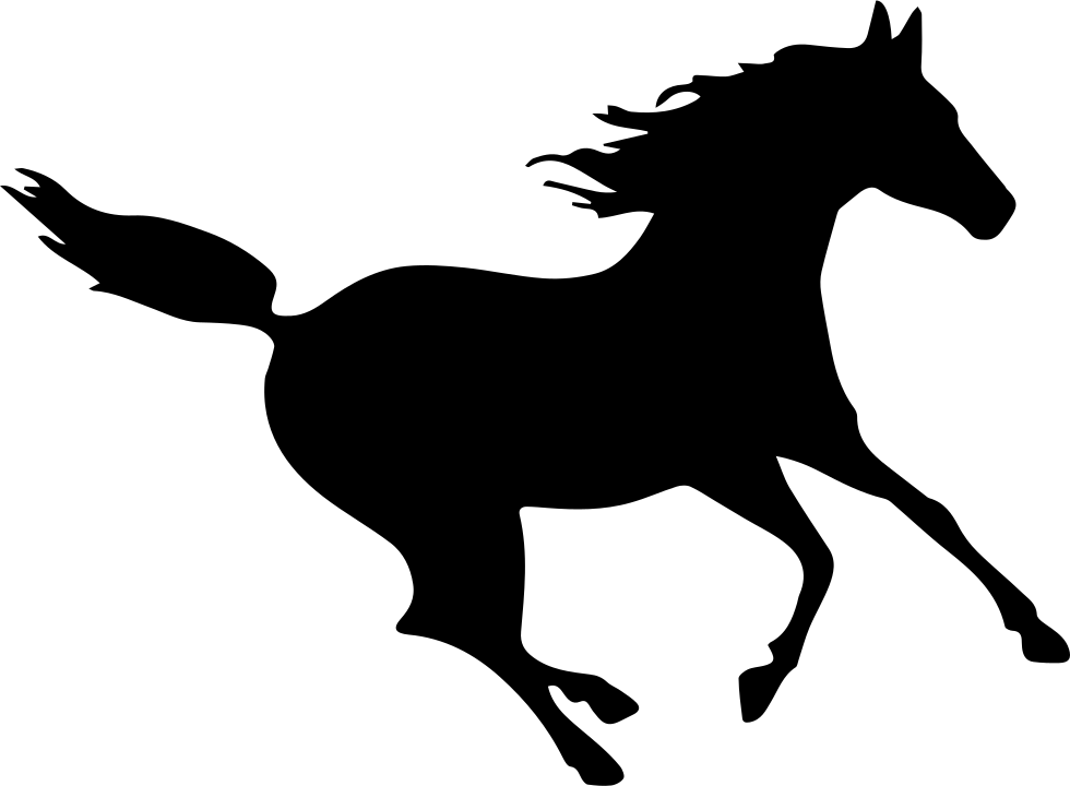 Horse Silhouette - horse png download - 980*720 - Free Transparent ...