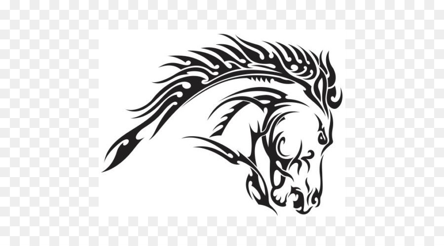 Horse head mask Decal Tattoo - horse png download - 500*500 - Free Transparent Horse png Download.