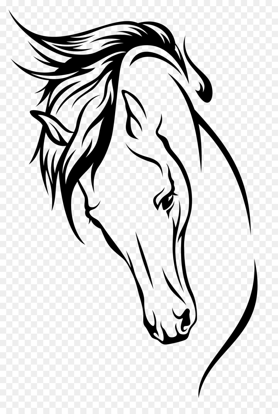 Horse Line Drawing Tattoo : The style seems to follow a set of rules ...