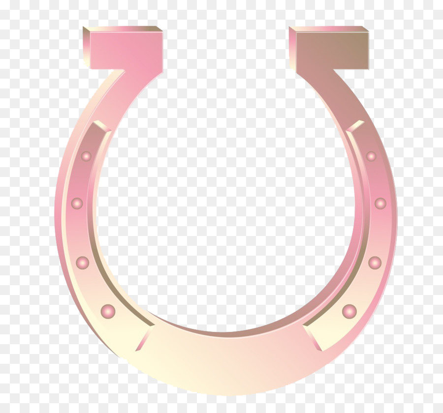 Horseshoe Icon - Textured pink horseshoe png download - 1024*951 - Free Transparent Horseshoe png Download.